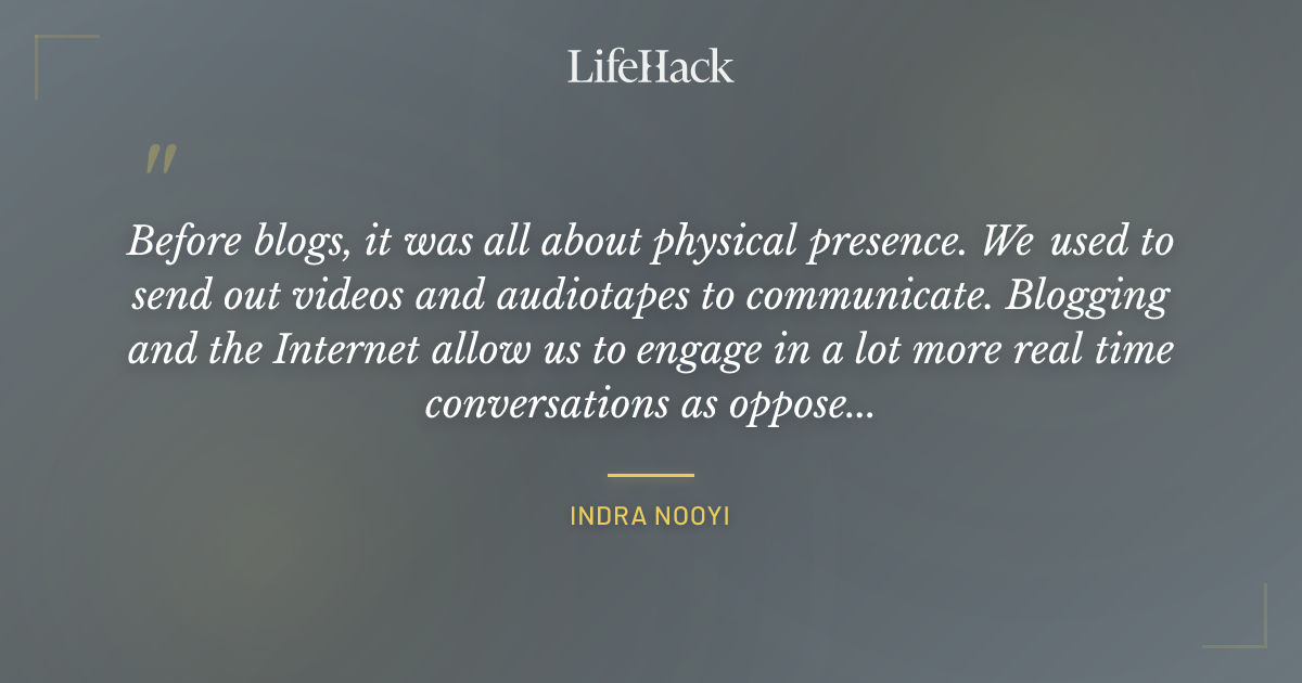 Quote by Indra Nooyi