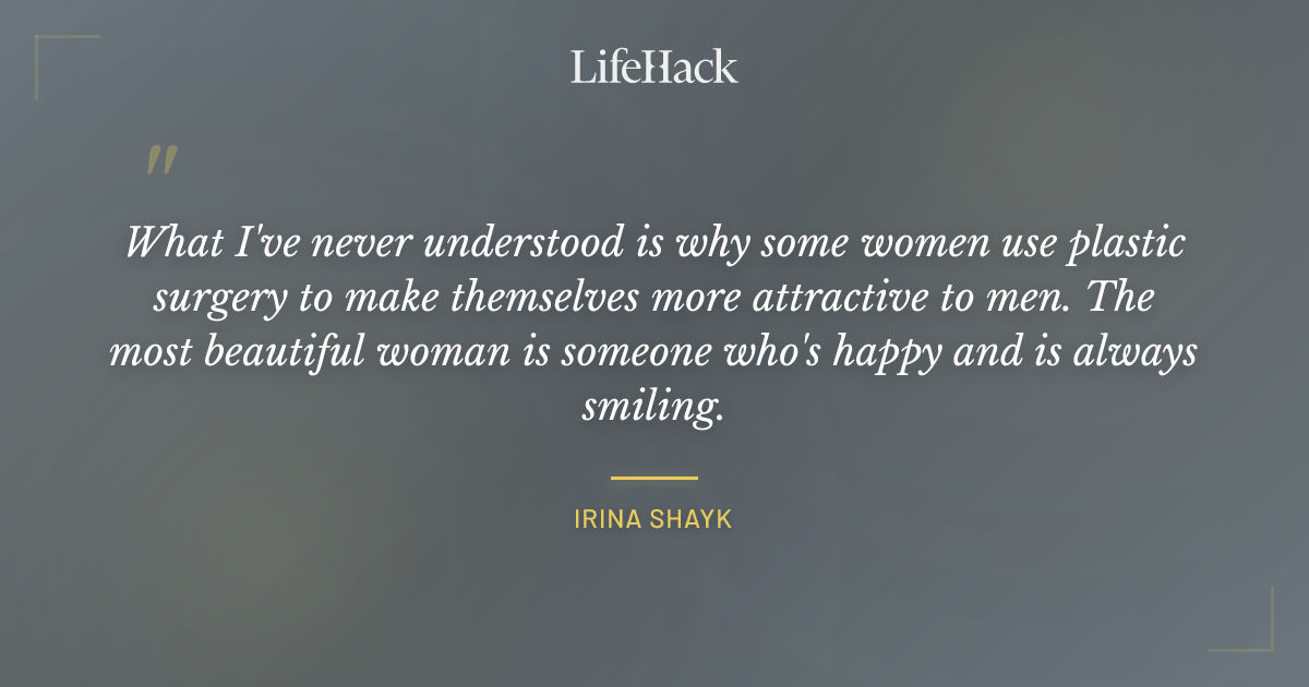 Quote by Irina Shayk