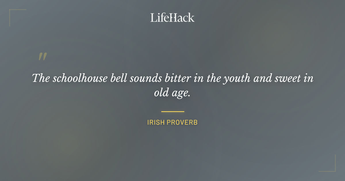 Quote by Irish proverb