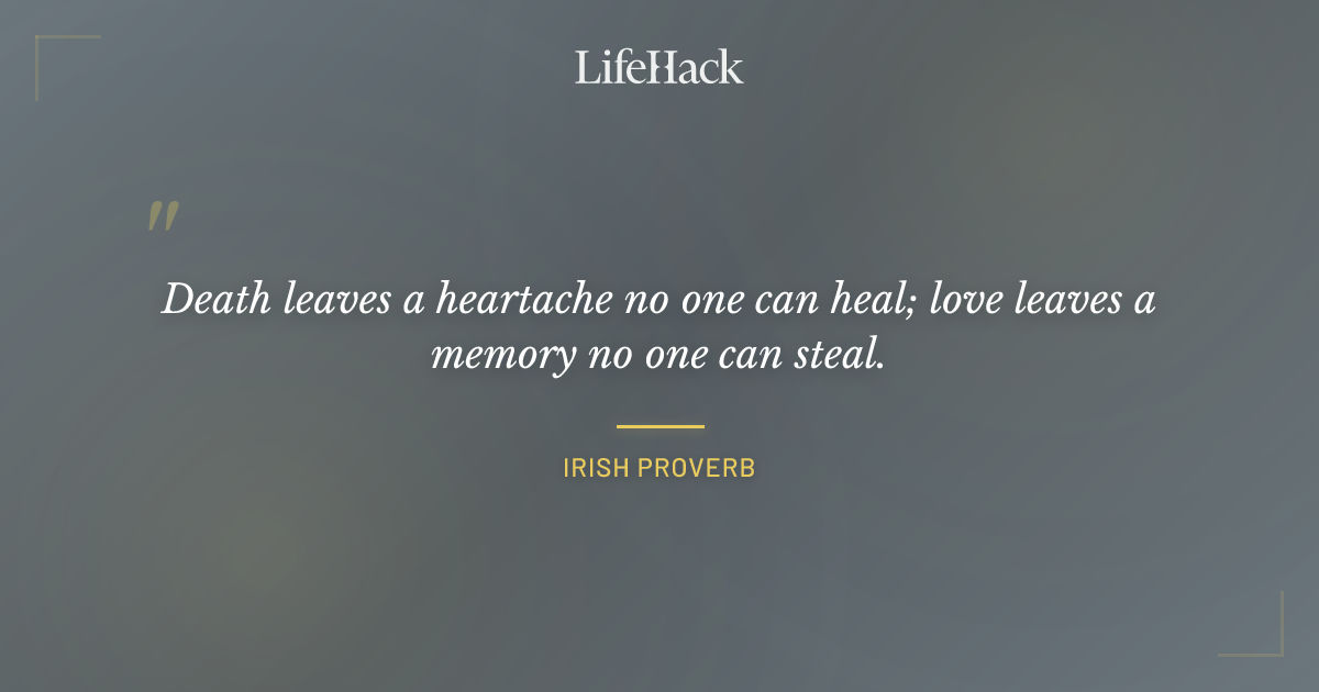 Quote by Irish proverb