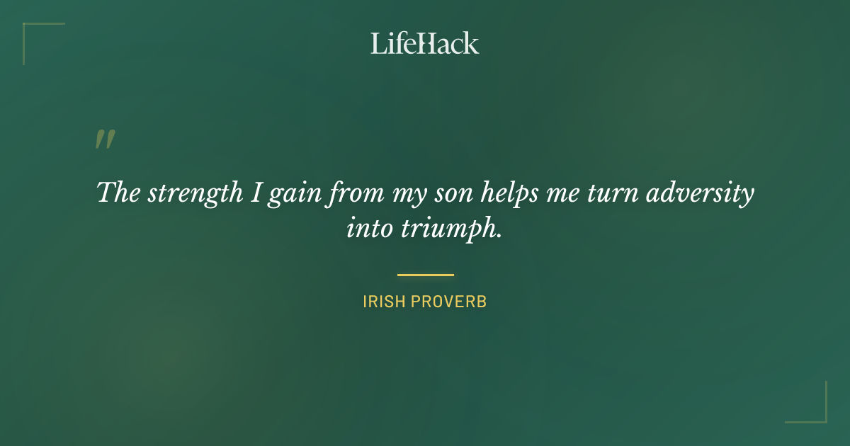 Quote by Irish proverb