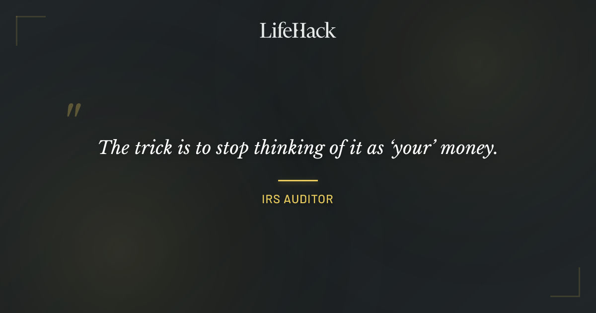 Quote by IRS auditor