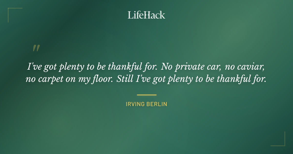 Quote by Irving Berlin
