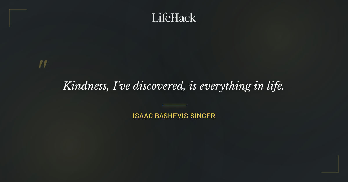 Quote by Isaac Bashevis Singer