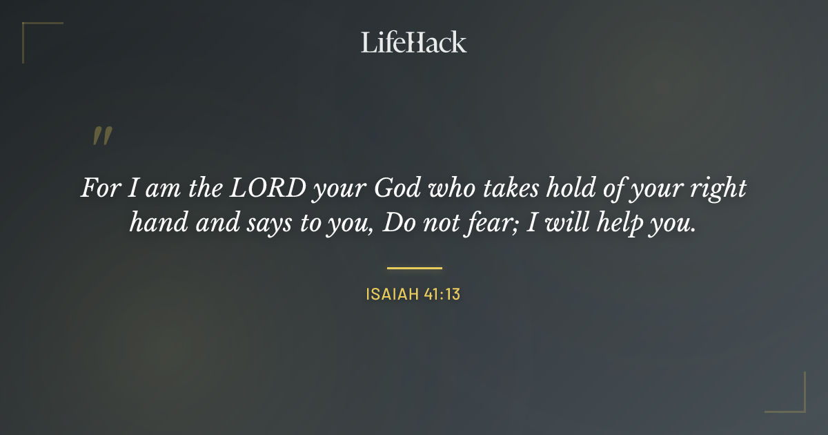 Quote by Isaiah 41:13