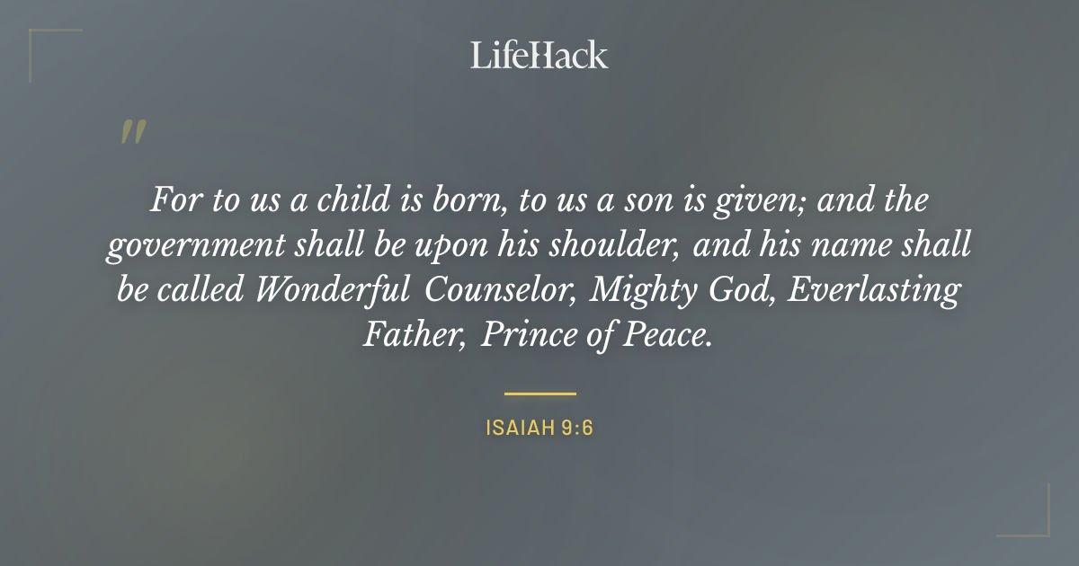 Quote by Isaiah 9:6