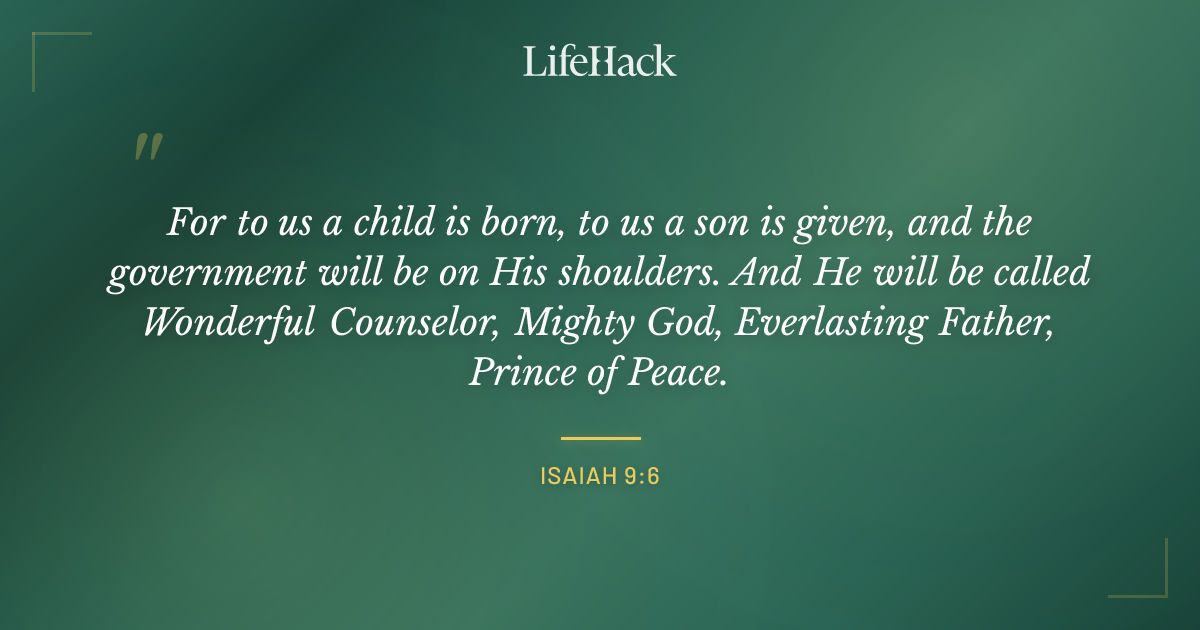 Quote by Isaiah 9:6
