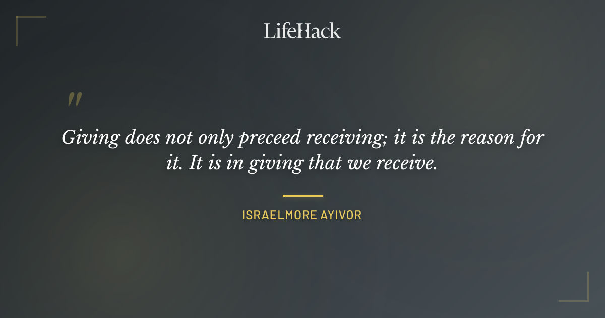 Quote by Israelmore Ayivor