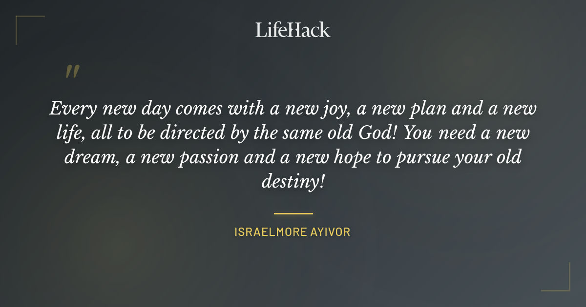 Quote by Israelmore Ayivor