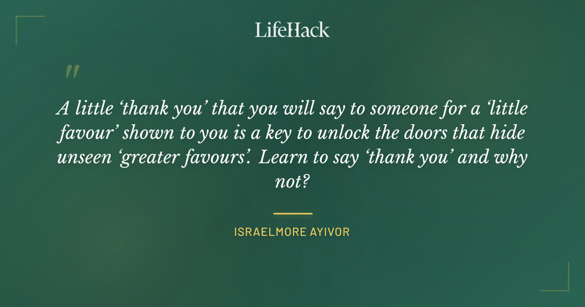 Quote by Israelmore Ayivor
