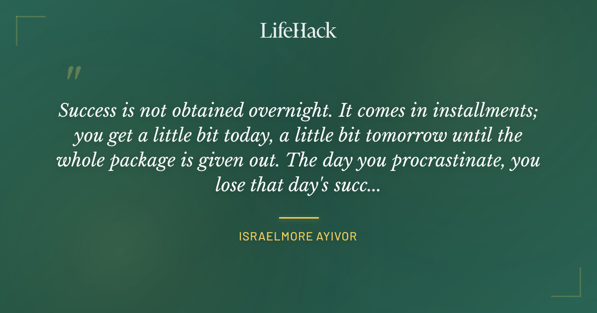 Quote by Israelmore Ayivor