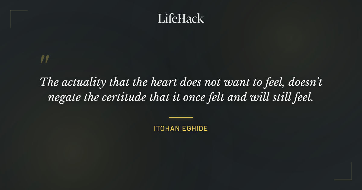 Quote by Itohan Eghide