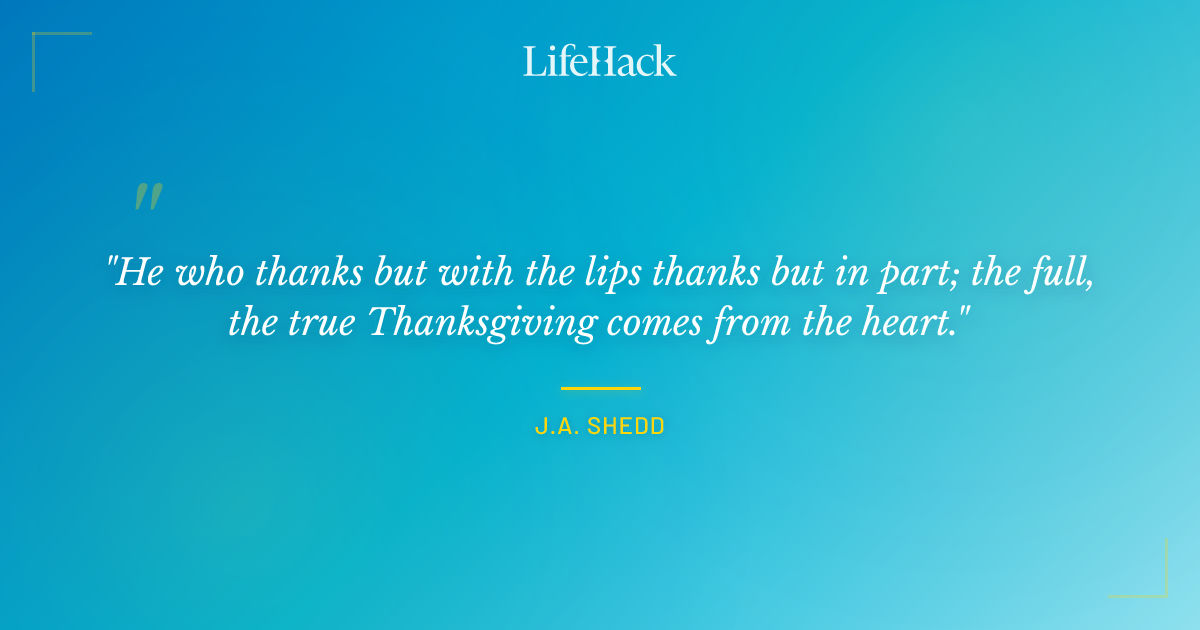 Quote by J.A. Shedd