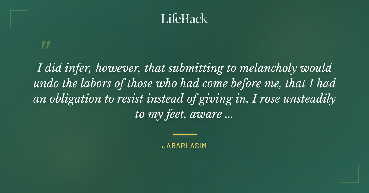 Quote by Jabari Asim