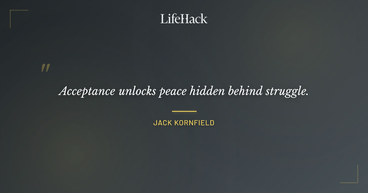 Quote by Jack Kornfield