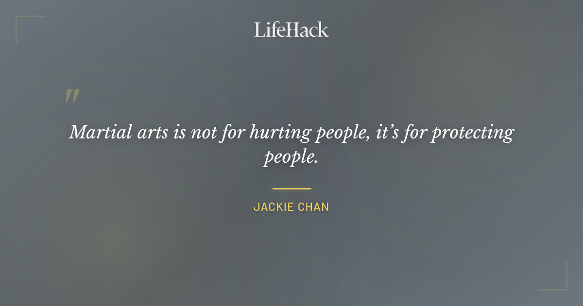 Quote by Jackie Chan