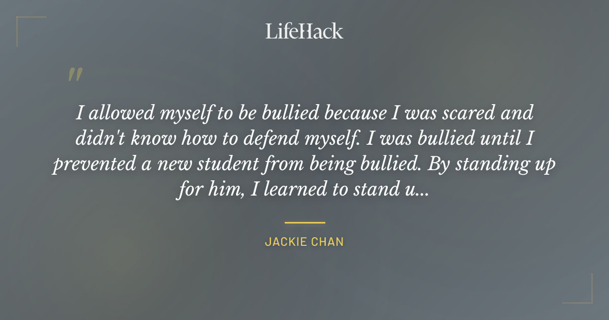 Quote by Jackie Chan