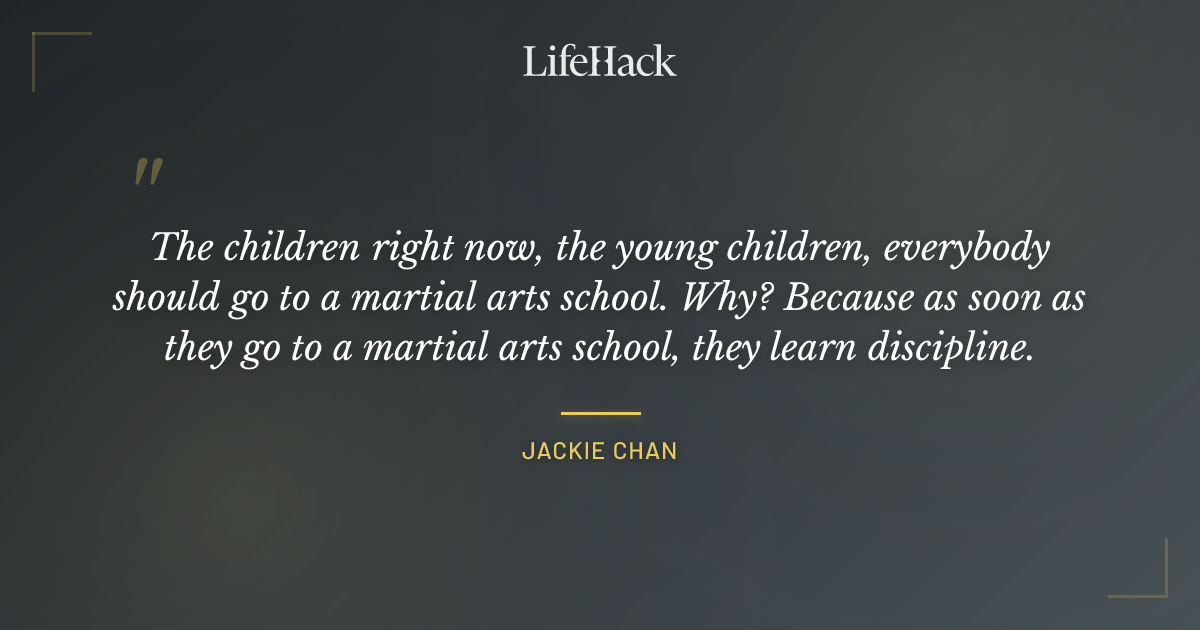 Quote by Jackie Chan