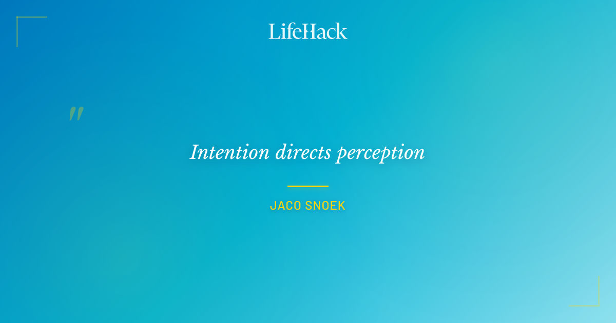 Quote by Jaco Snoek