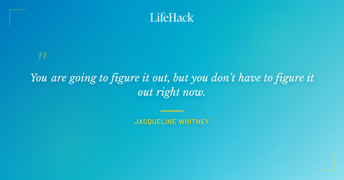 Quote by Jacqueline Whitney