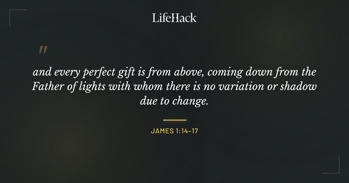 Quote by James 1:14–17