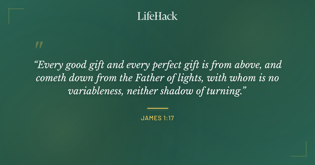 Quote by James 1:17