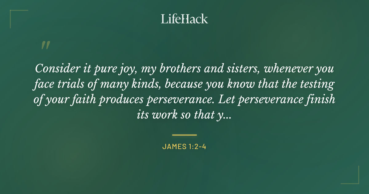 Quote by James 1:2-4