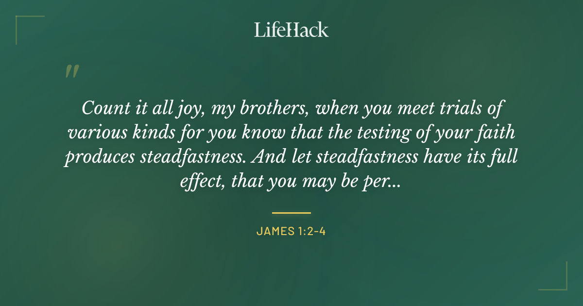 Quote by James 1:2-4