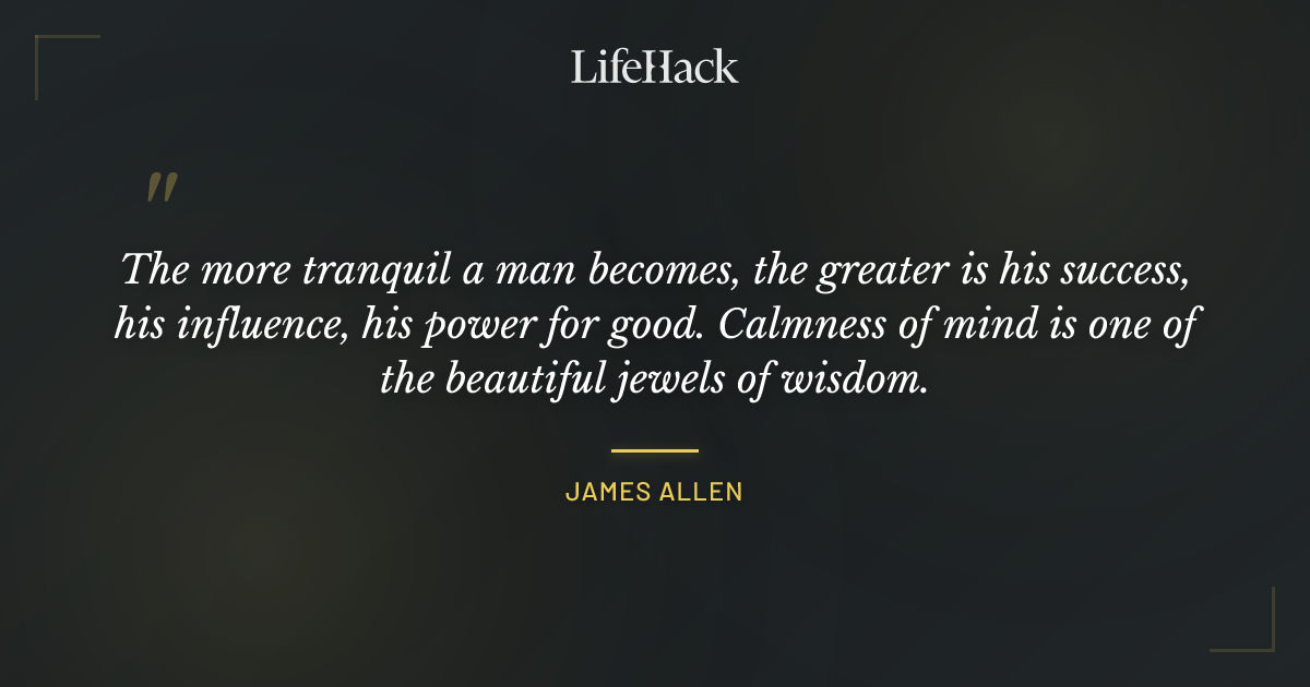 Quote by James Allen