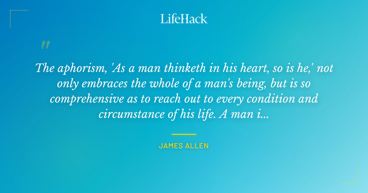 Quote by James Allen