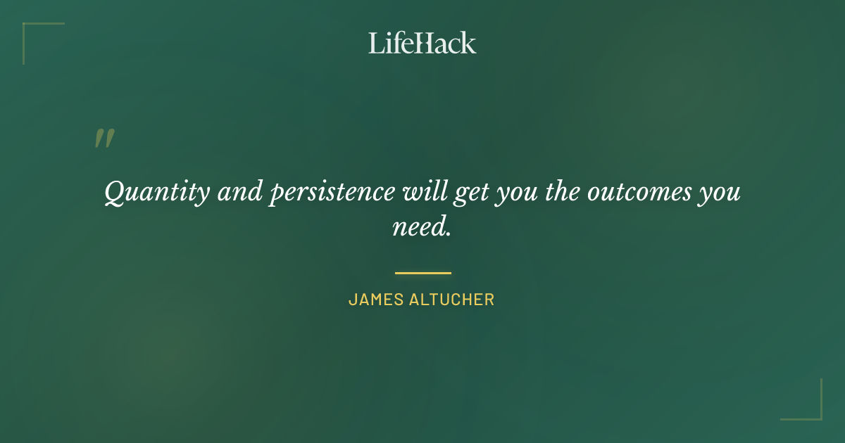 Quote by James Altucher