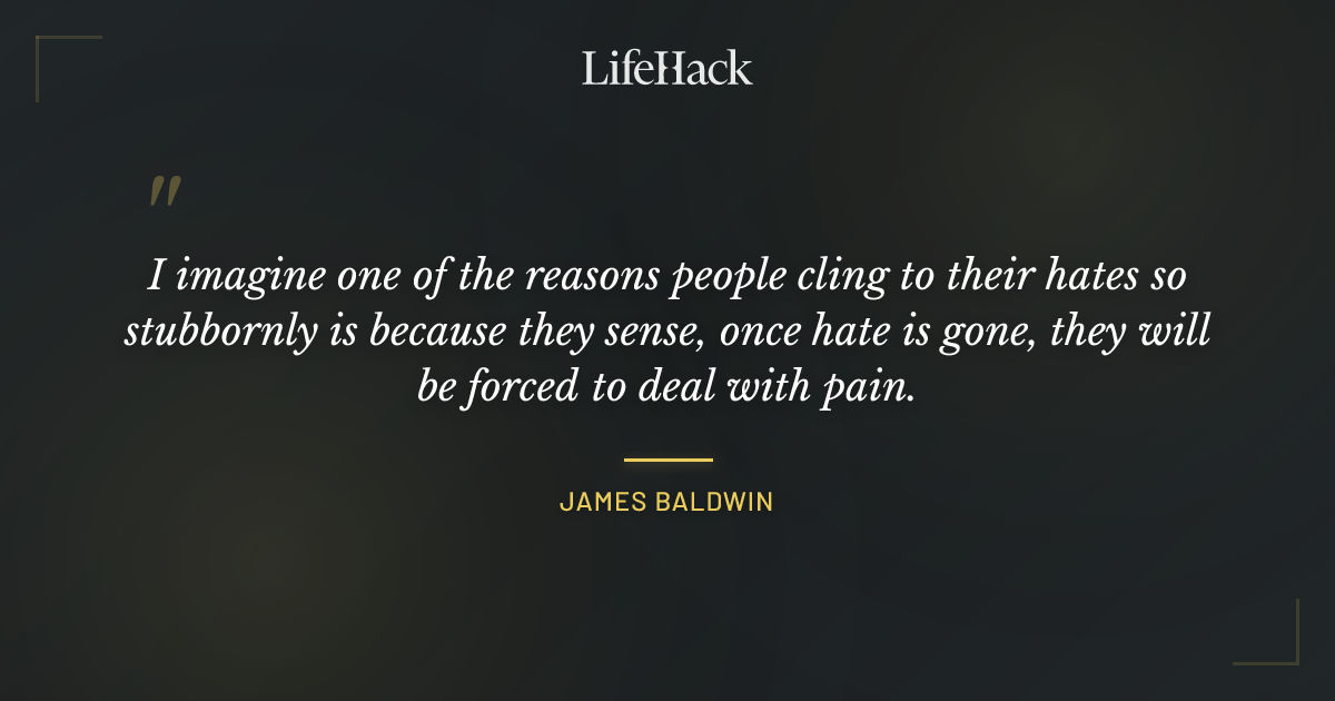 Quote by James Baldwin