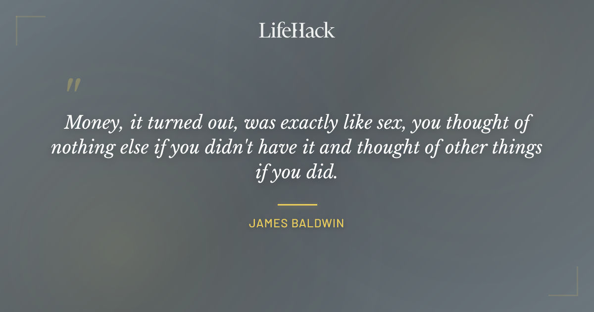 Quote by James Baldwin