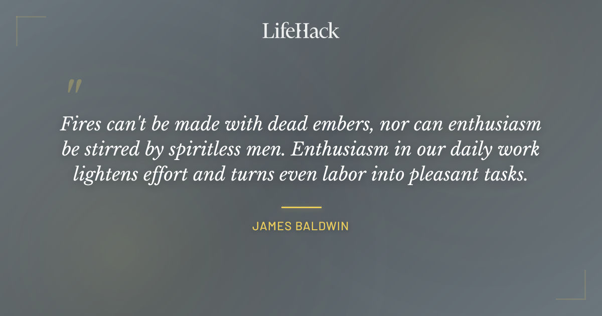 Quote by James Baldwin
