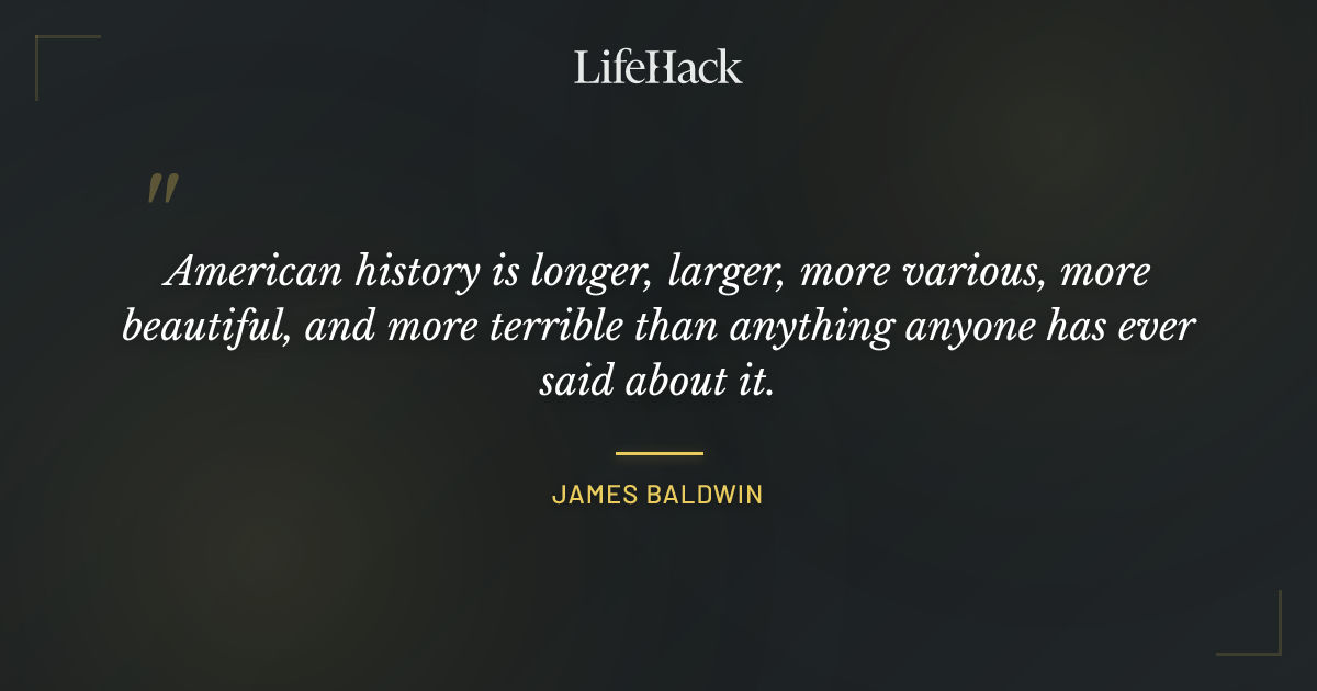 Quote by James Baldwin