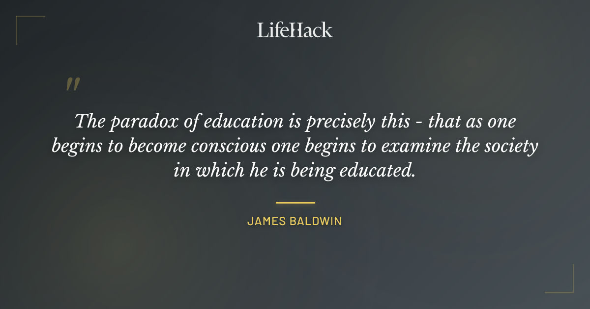 Quote by James Baldwin