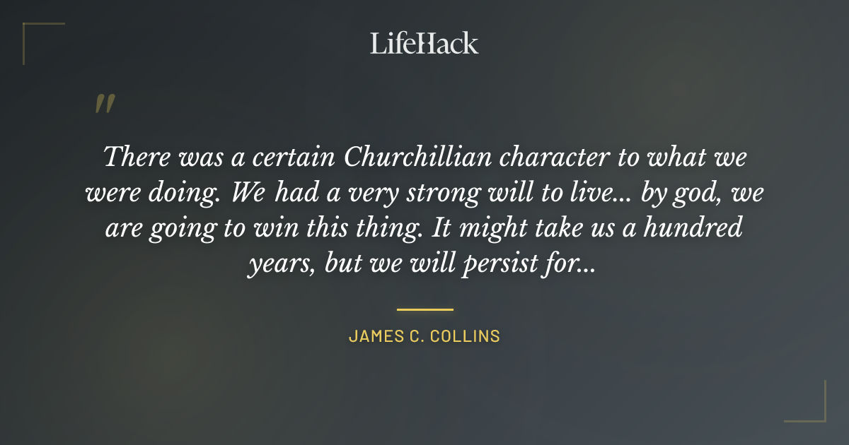Quote by James C. Collins