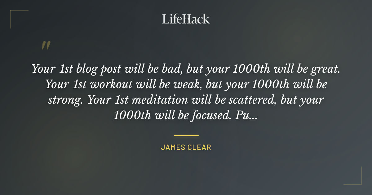 Quote by James Clear