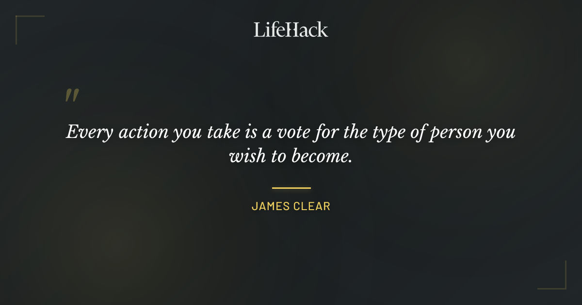 Quote by James Clear
