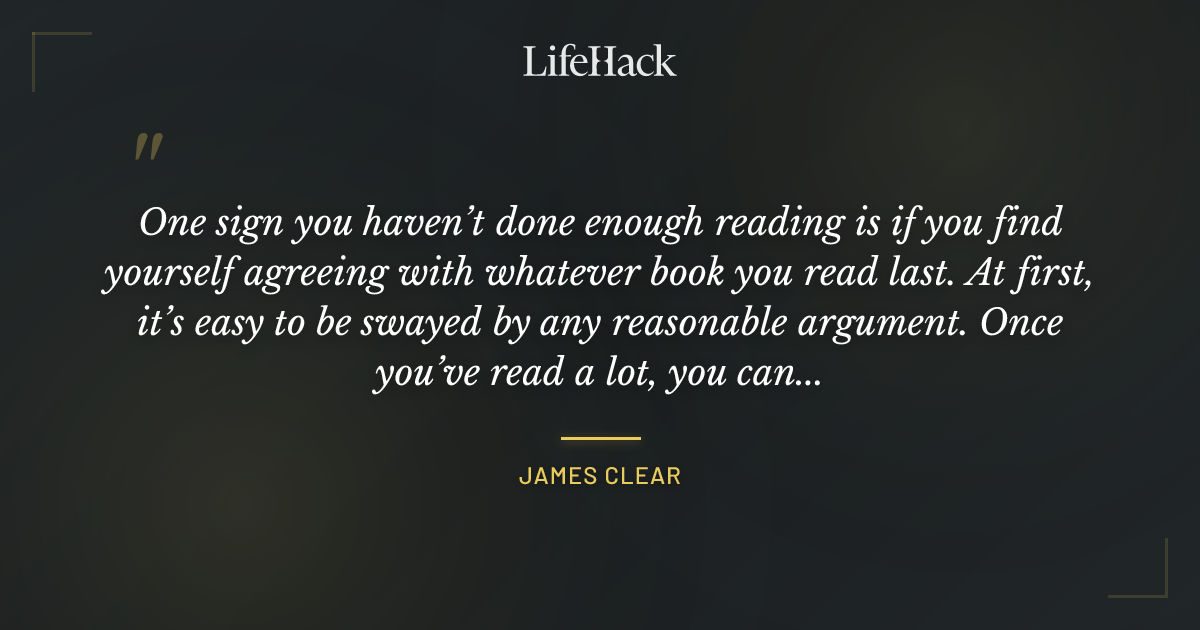 Quote by James Clear