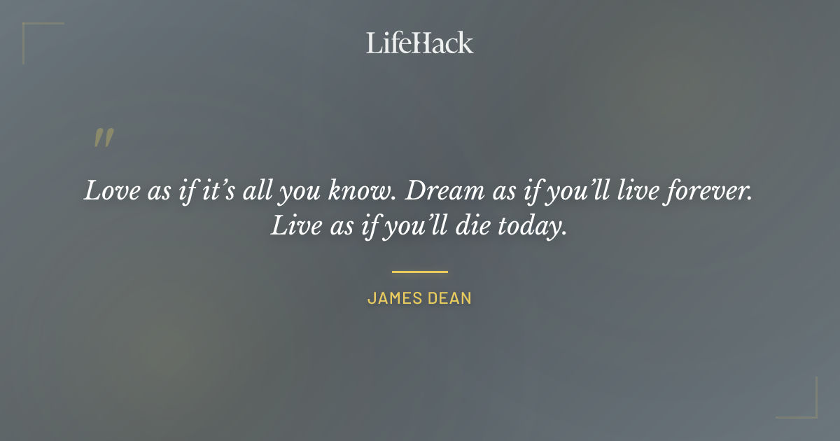 Quote by James Dean