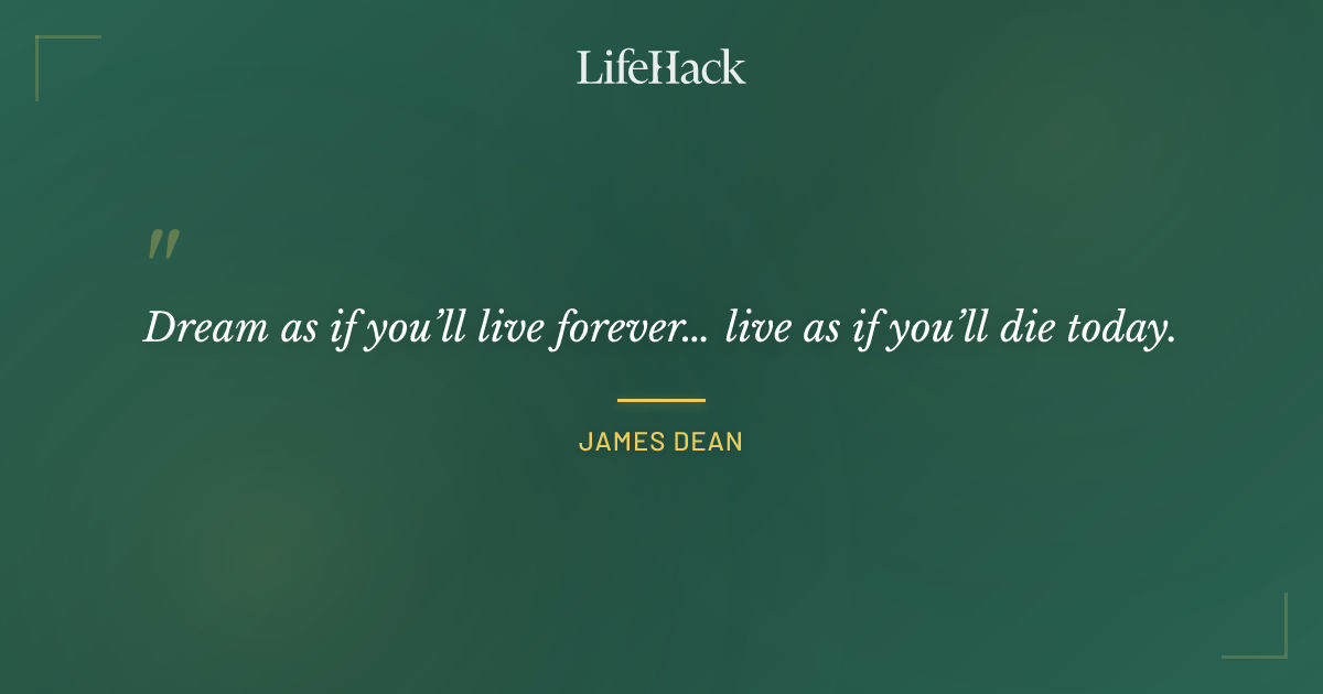 Quote by James Dean