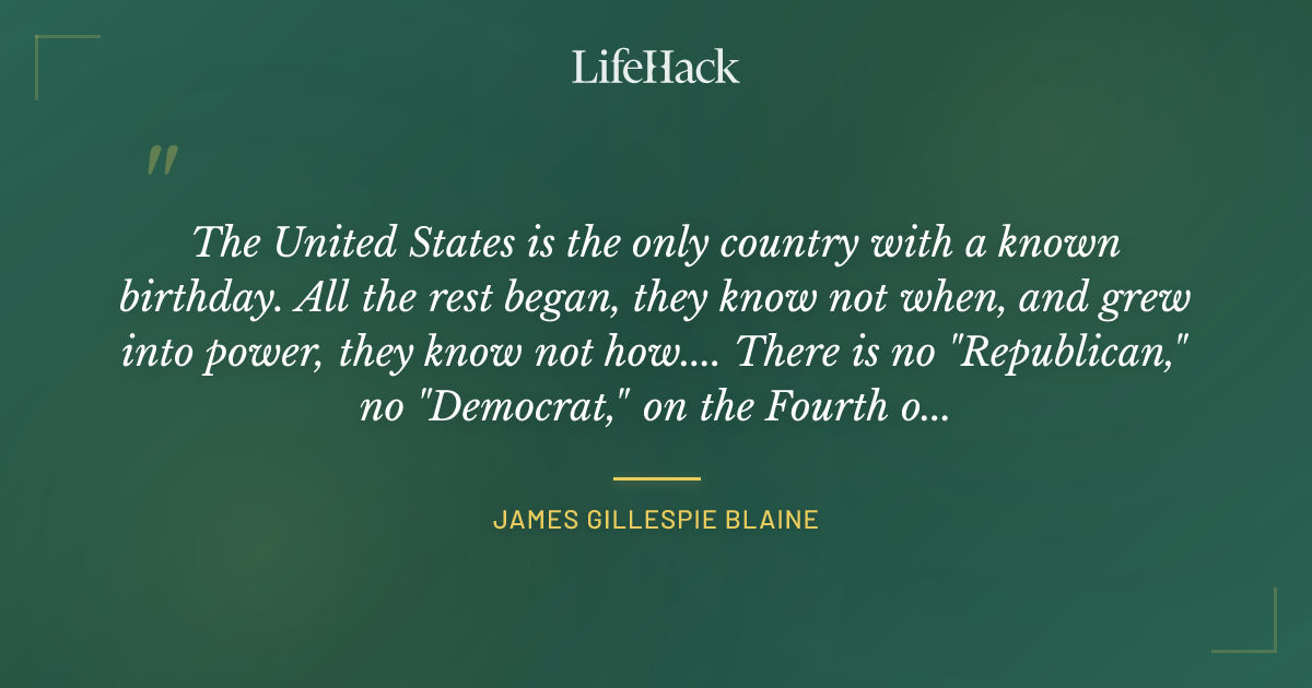 Quote by James Gillespie Blaine