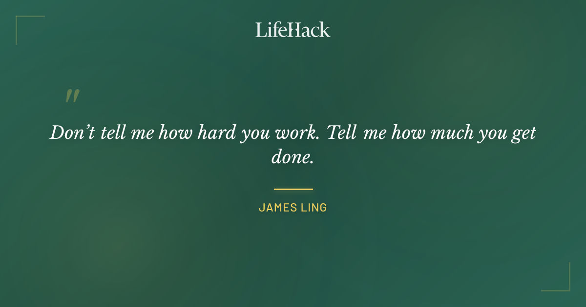 Quote by James Ling