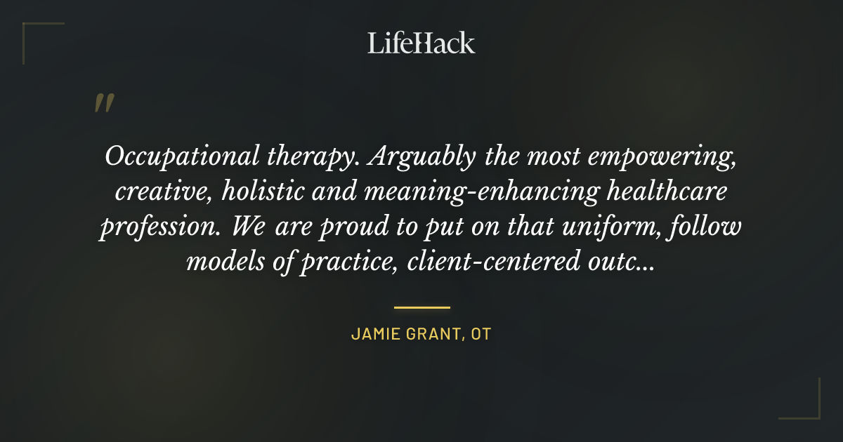 Quote by Jamie Grant, OT