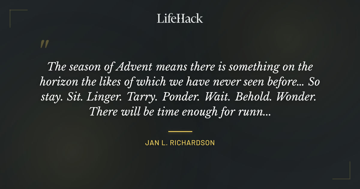 Quote by Jan L. Richardson