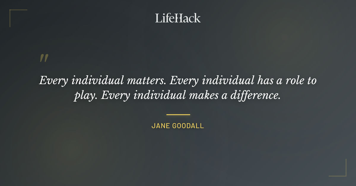 Quote by Jane Goodall