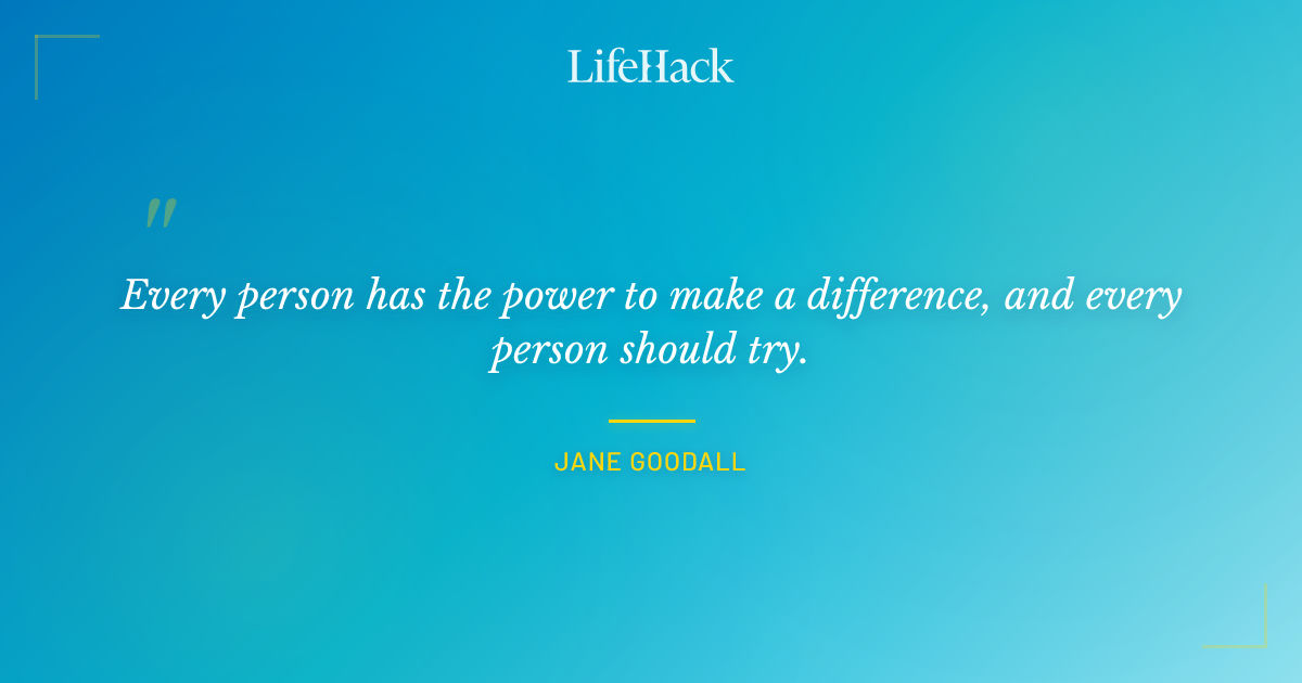 Quote by Jane Goodall