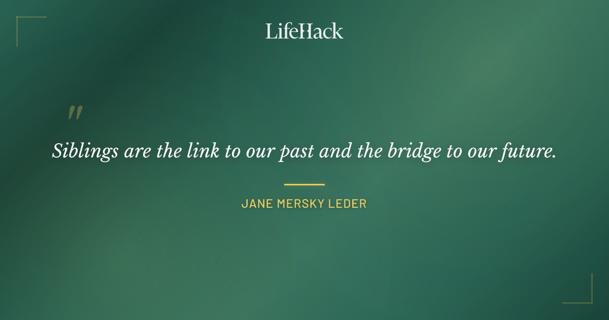 Quote by Jane Mersky Leder