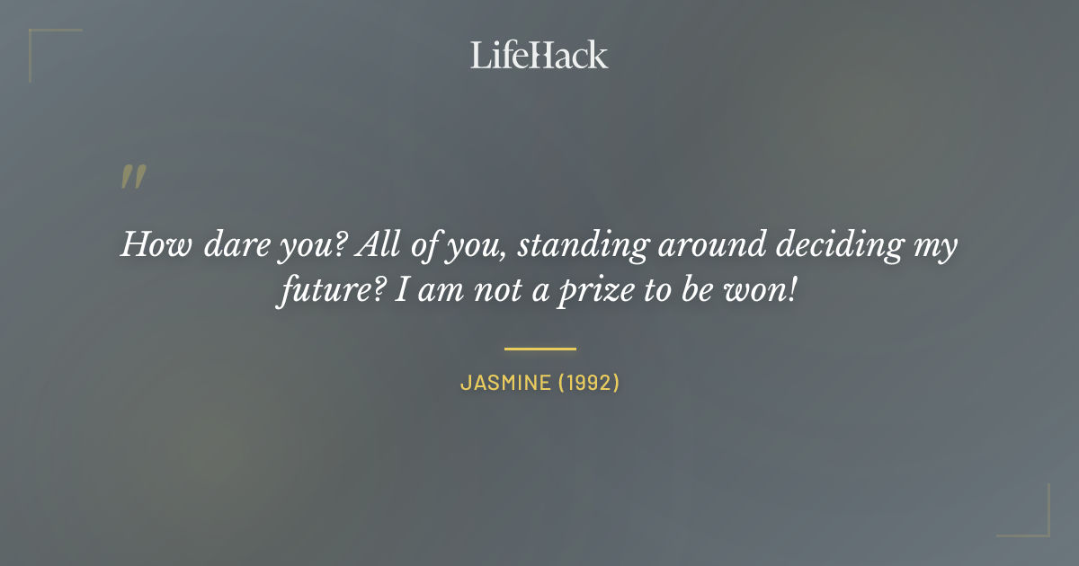 Quote by Jasmine (1992)
